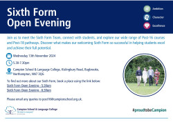 Sixth Form Open Evening